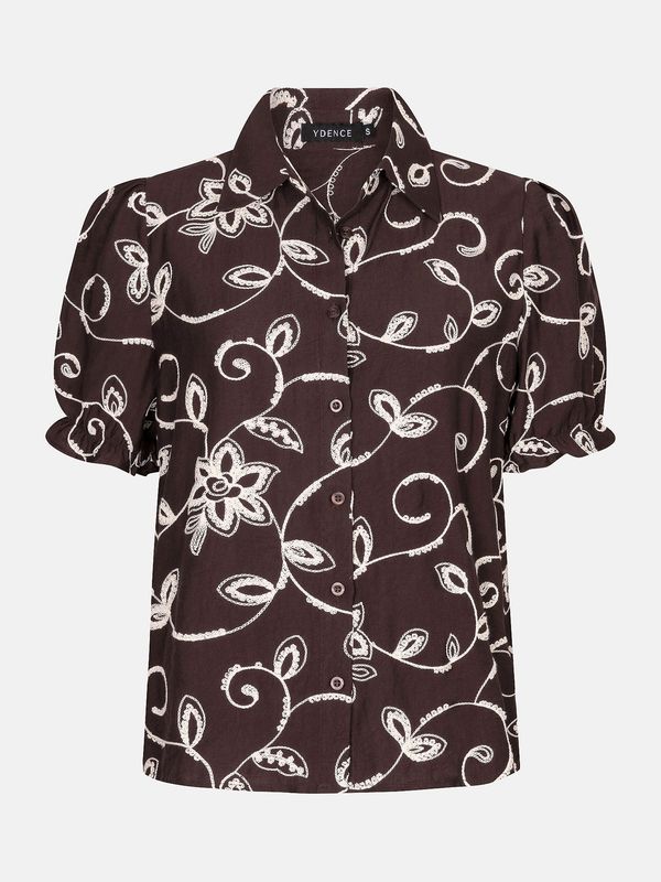 Ydence Blouse Leila Dark Brown HSS2657