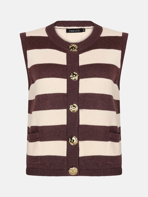 Ydence Knitted Top Judith brown/Ecru HSK2603