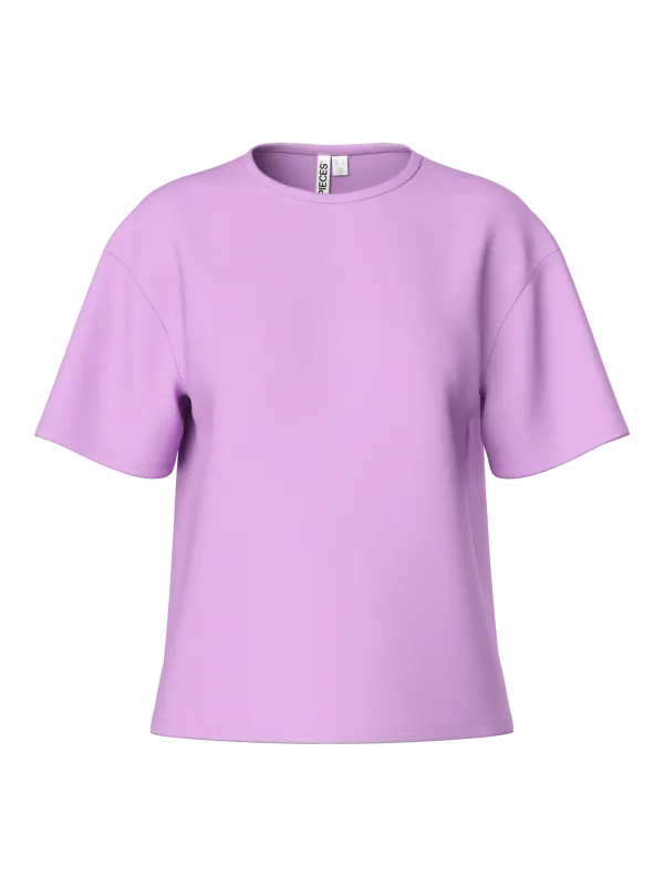 Pieces PCFANCY SS O-NECK OVERSIZED SWEAT African Violet/PARIS 17168587
