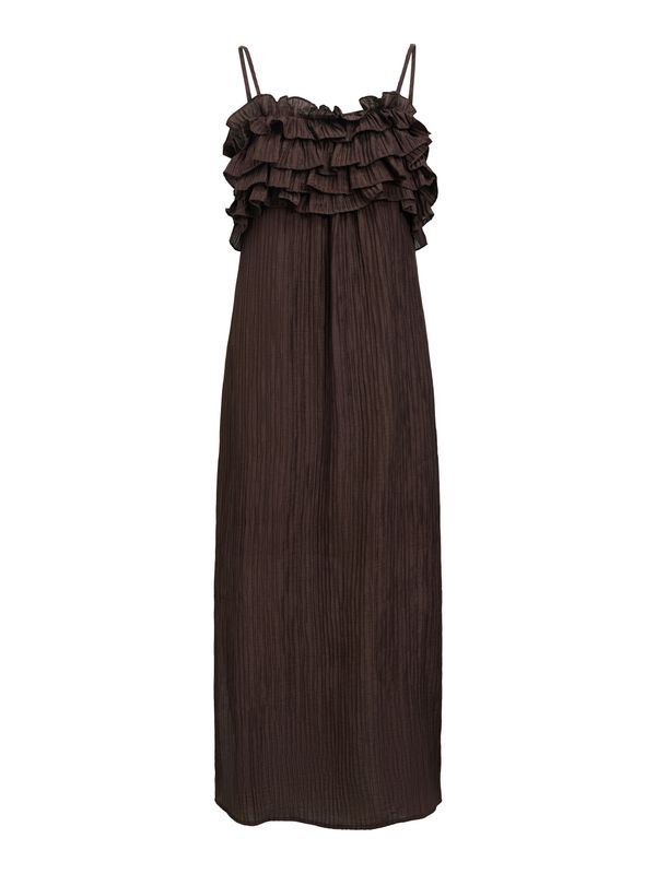Object OBJLYNE S/L RE LONG DRESS 144 Seal Brown 23048916