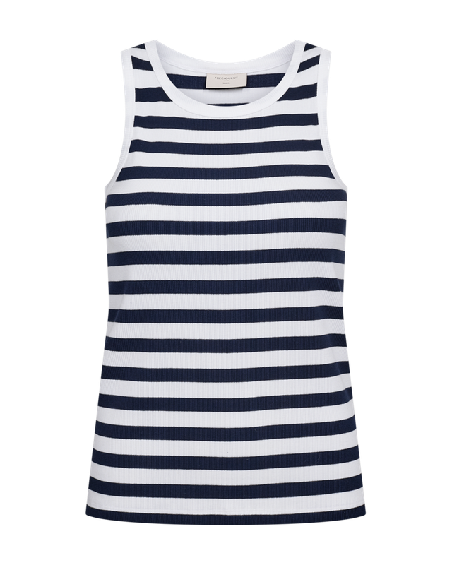 Freequent FQEFFY-TOP Brilliant White w. Navy Blazer 203813