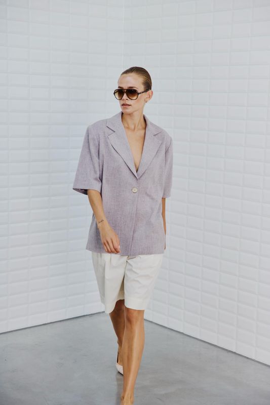 WithBlack WBLTALIA SS RESORT SHIRT bn texture 00001663