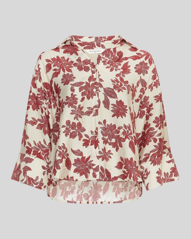 MSCH Copenhagen MSCHVildana 3 4 Shirt AOP Rhubarb Flower 19868