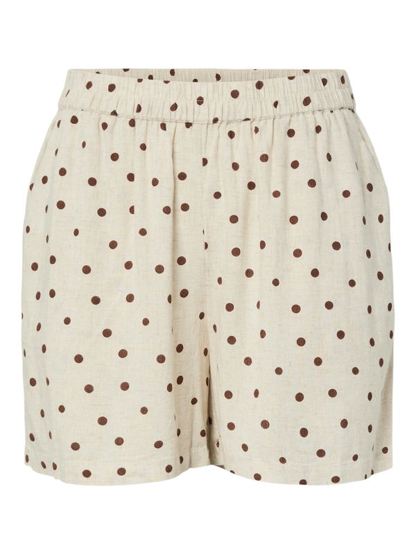Pieces PCPIA MW SHORTS WVN NOOS Birch/DOWNTOWN BROWN 17152062