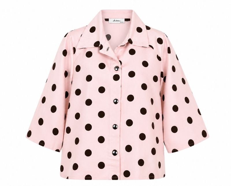 Ambika Cape polka dot Pink/Brown C81193