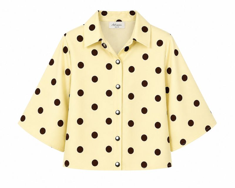 Ambika Cape polka dot Yellow/Brown C81193