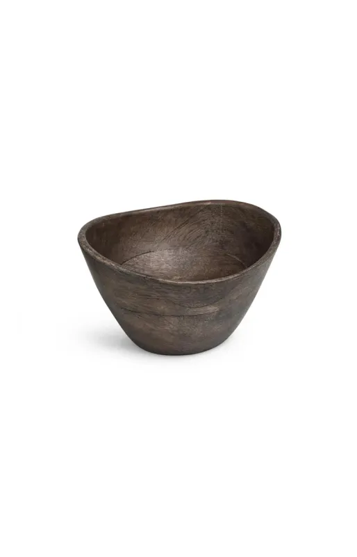 YaYa Minischaaltje van mangohout DARK BROWN 27-200005