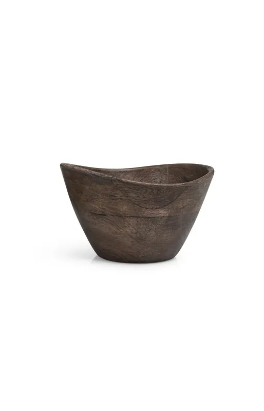 YaYa Minischaaltje van mangohout DARK BROWN 27-200005