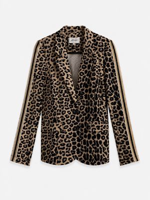 Ambika Abby Stripe blazer travel leopard TA-Abby Stripe