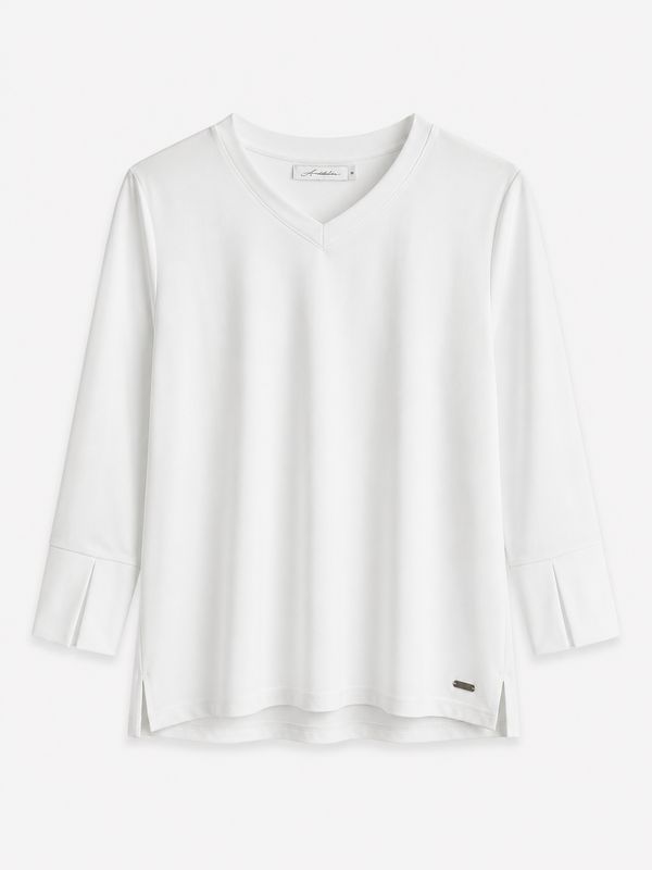 Ambika Top v-hals travel white TA-Top
