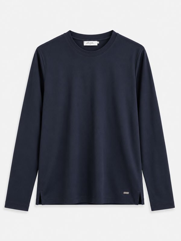 Ambika Top Carlyle ronde hals navy TA-Carlyle