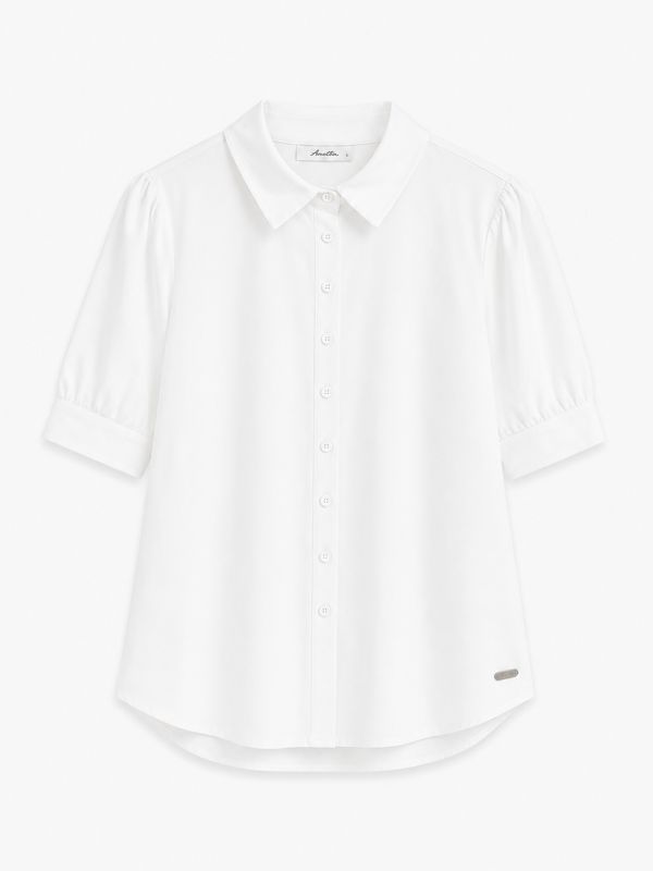 Ambika Falcon travel blouse korte mouw white TA-Falcon