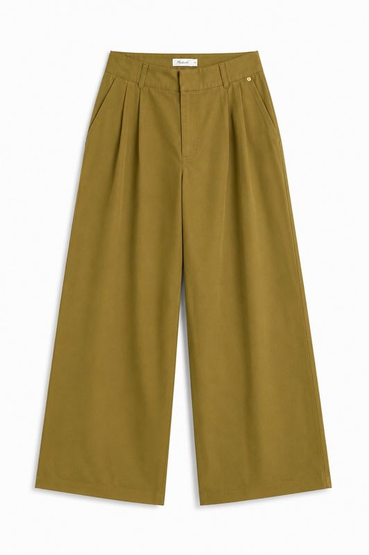 Ambika Pantalon bandplooi Yellow Quintisha