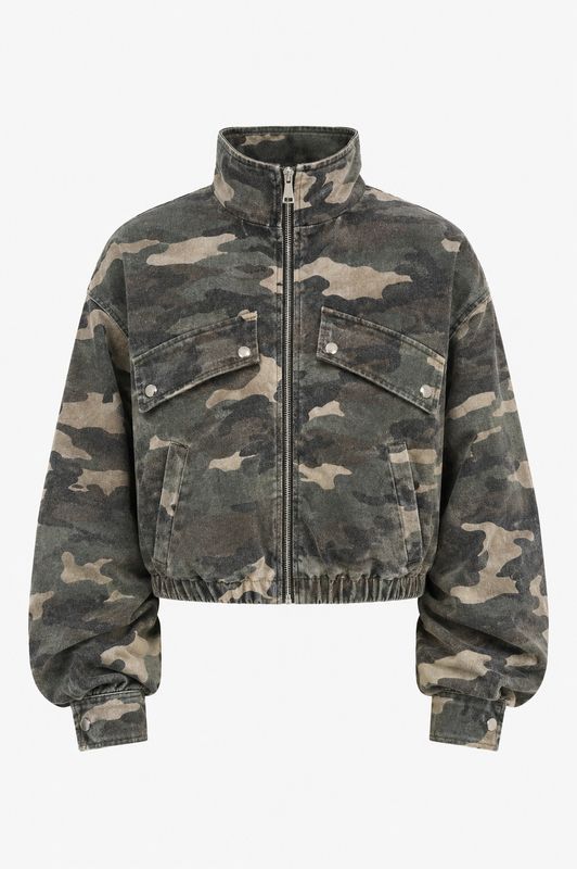 Ambika bomber jas camouflage chrissie