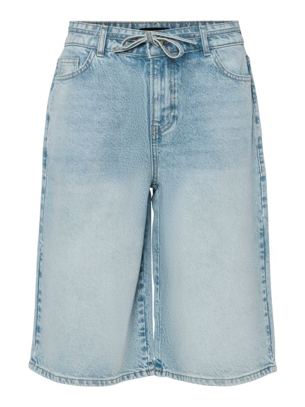 Pieces PCSELMA MW COL DENIM JORTS BC Light Blue Denim 17164703