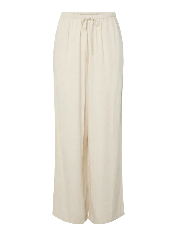 Pieces PCPIA LW TIE PANTS WVN Birch/melange birch 17166454