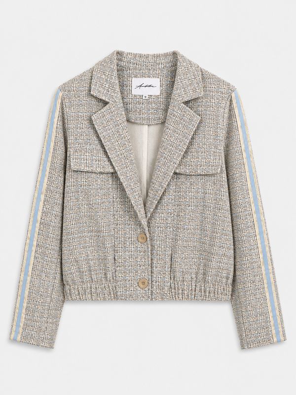 Ambika Jacket Stripe Travel Light Blue Grace TA-Jacket