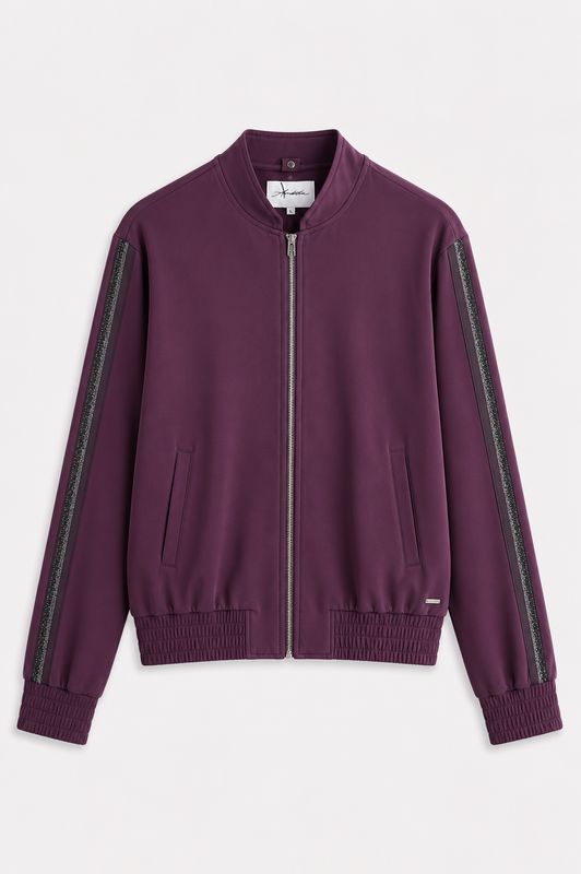 Ambika Bomber Stripe Travel Aubergine TA-Bomber Stripe