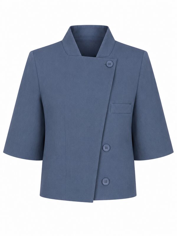 Ambika Blazer korte mouw Denim Blue Alaia