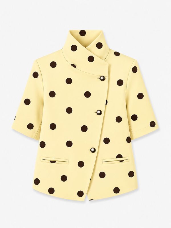 Ambika Polkadot blazer Yellow 70957