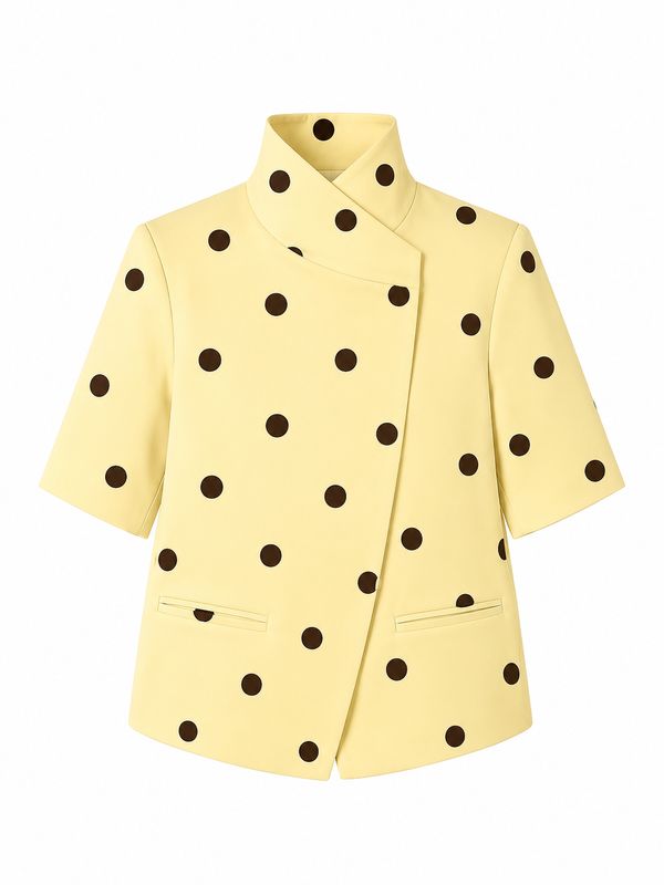 Ambika Polkadot blazer Yellow 70957