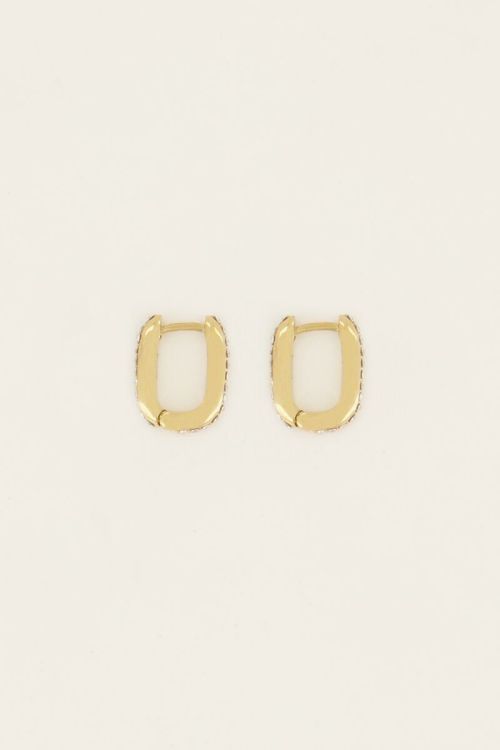My Jewellery Earring stones goud MJ07486