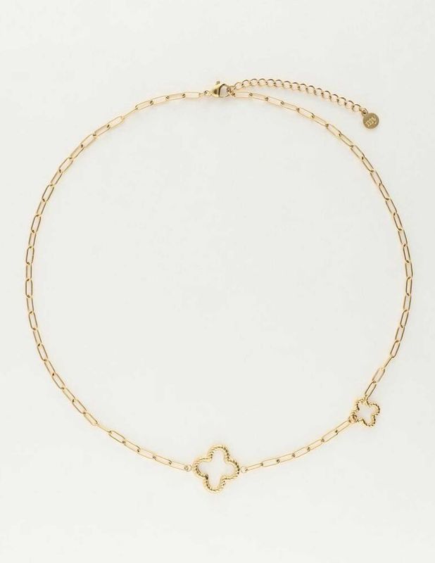 My Jewellery Necklace clovers goud MJ10494