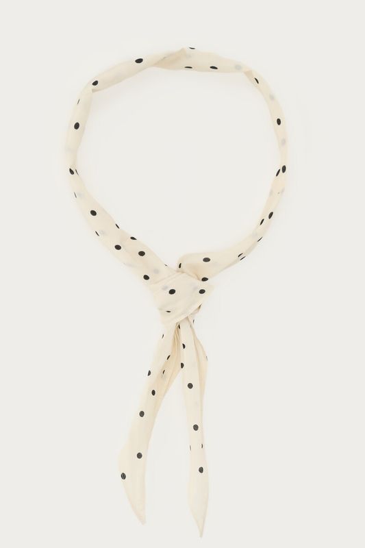 My Jewellery scarf polkadot white White MJ15317