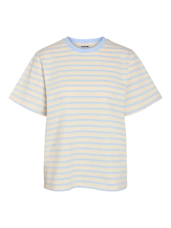 Noisy May NMEMBER S/S T-SHIRT JRS NOOS Birch/CASHMERE BLUE 27037741