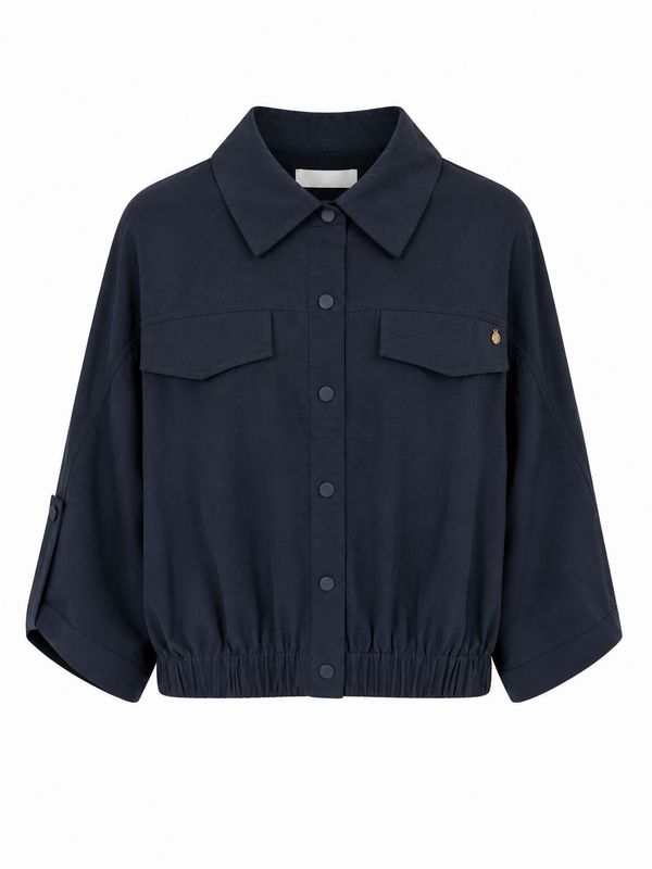 Ambika jas kort elastiek Navy emma