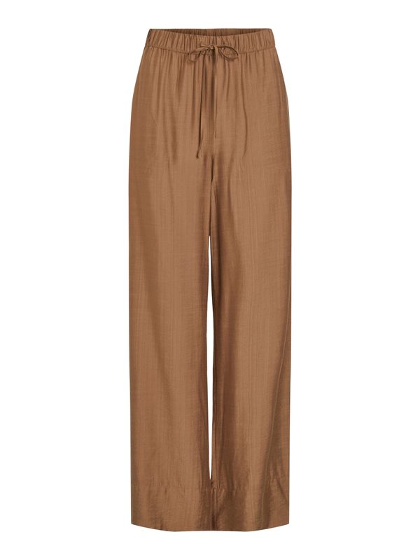 Vila VIJOBBA HW WIDE PANTS Nuthatch 14116411