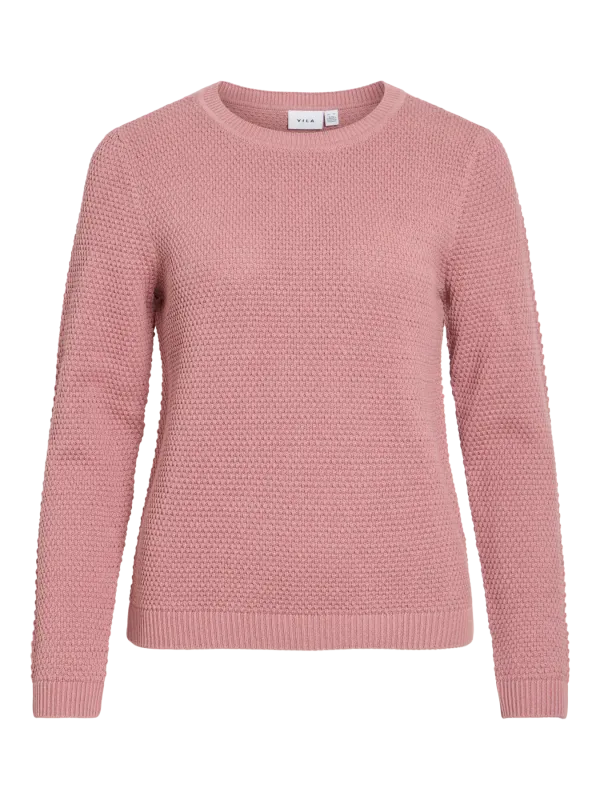 Vila VIDALO O-NECK L/S KNIT TOP- NOOS Nostalgia Rose 14082767