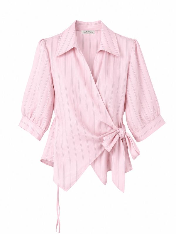 Ambika blouse wikkel roze 70793