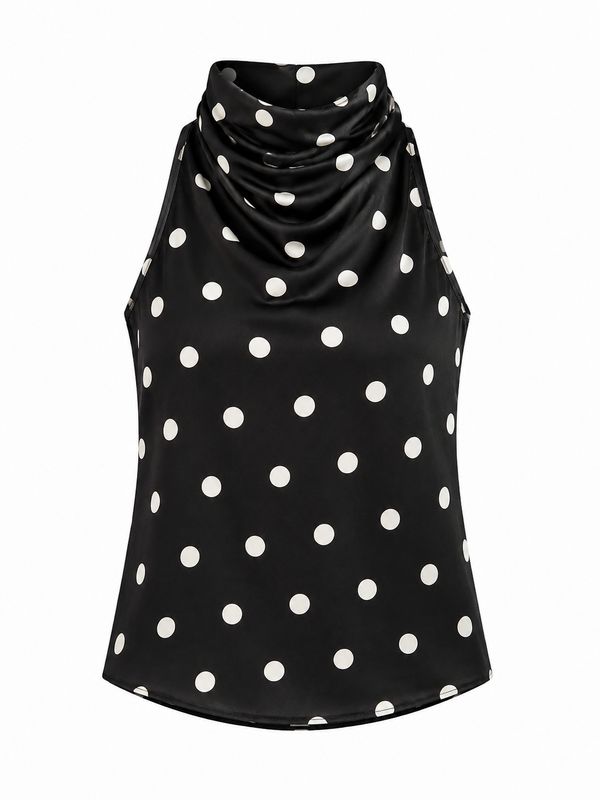 Ambika halter top polka dot zwart/wit 70687