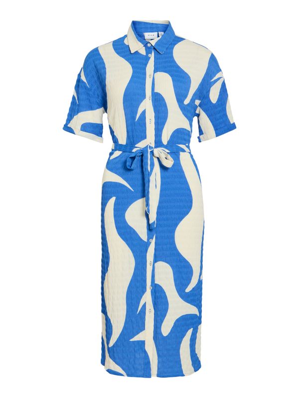 Vila VIZEYA ZERA 2/4 MIDI SHIRT DRESS/DF: Victoria Blue/ZERA B 14107001