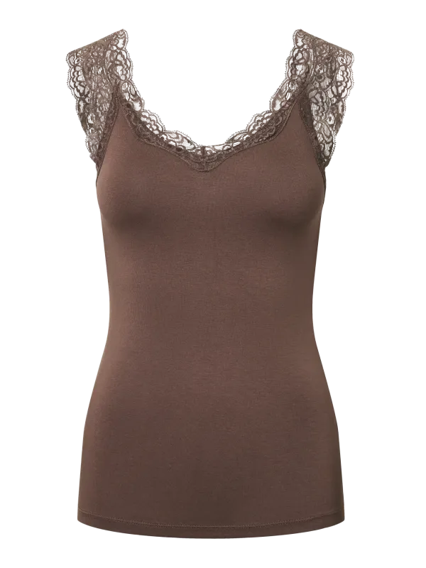 Pieces PCBARBERA LACE TOP JRS NOOS BC Hot Fudge 17106017