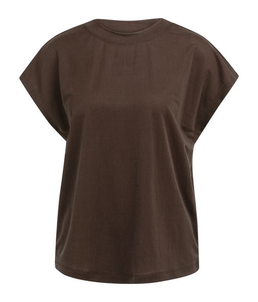 YaYa Mouwloos topje met ronde hals AUBERGINE PURPLE 01-709291-606