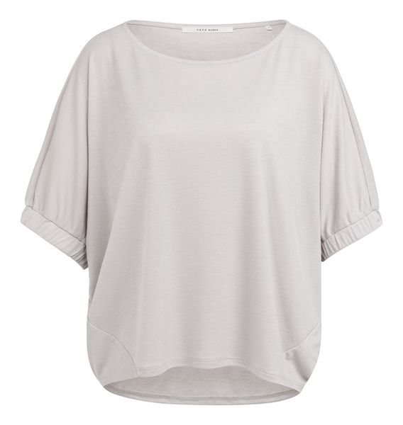 YaYa Boothals top met elastische manchet ALABASTER GRAY 01-709388-606