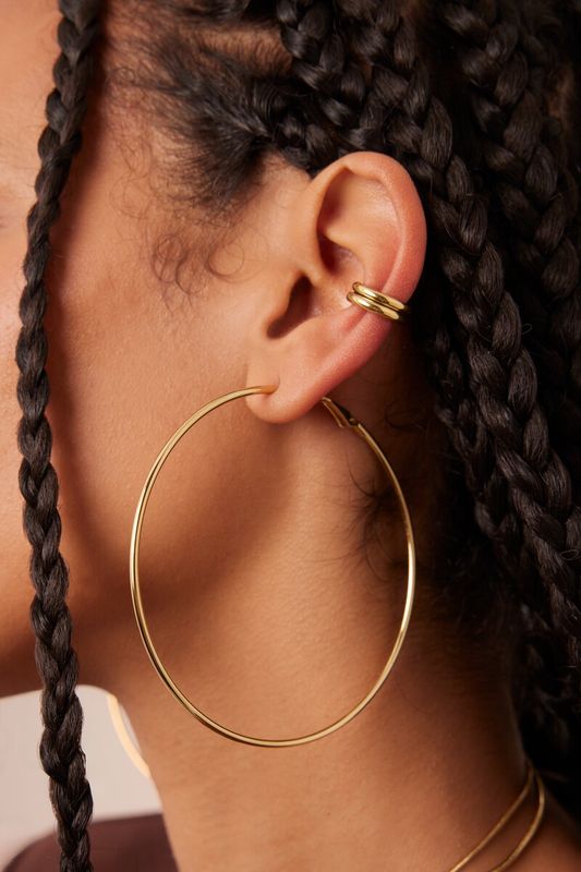 My Jewellery Earcuff double rings Gold MJ16645