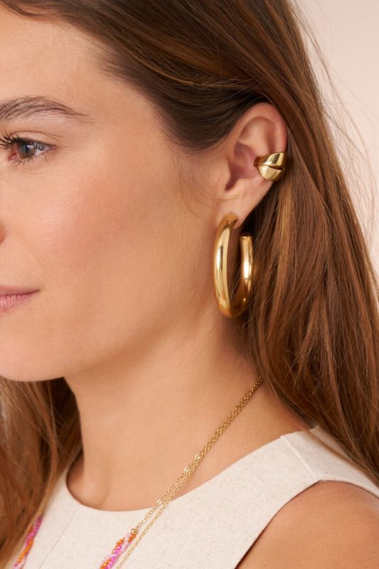 My Jewellery Earcuff organic double Gold MJ16648