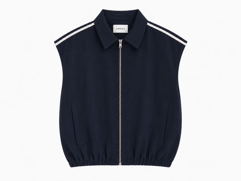 Ambika Gilet Streep Navy Akke