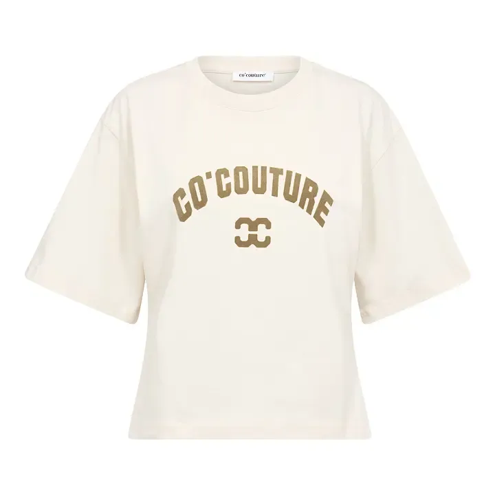 Co'couture 43013 ZengaCC Tee O-Neck Pearl/Olive 500108