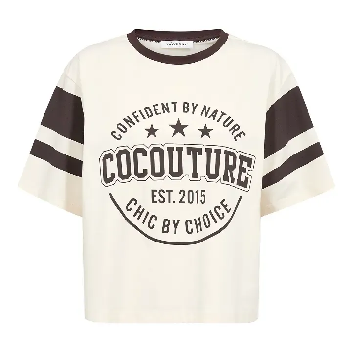 Co'couture ConfidentCC Box Tee Chocolate Plum 500068