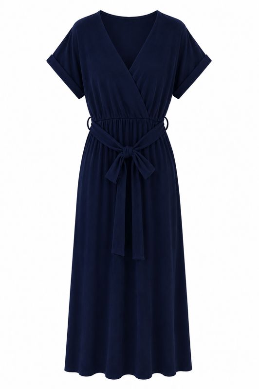 Nameless jurk overslag dark blue B8761