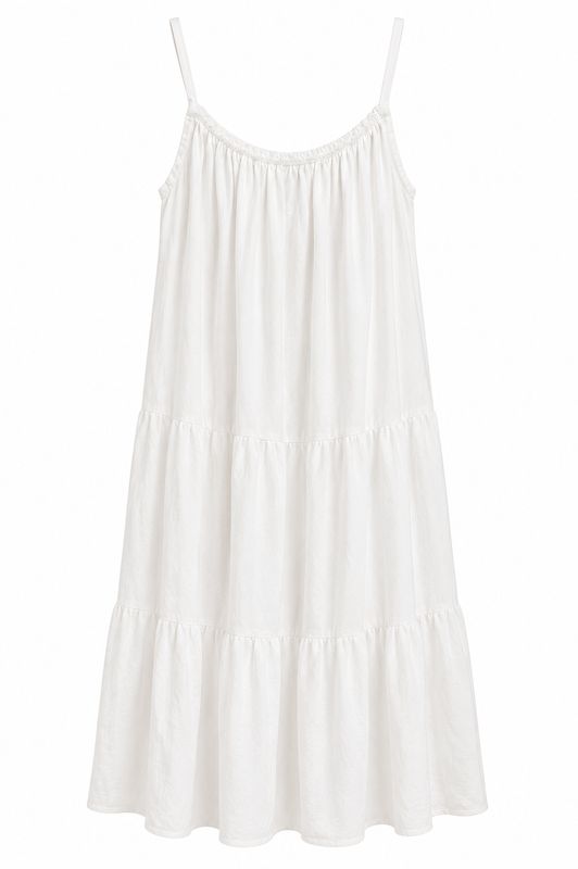 Nameless jurk spaghetti bandjes white 26195