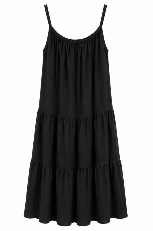 Nameless jurk spaghetti bandjes black 26195