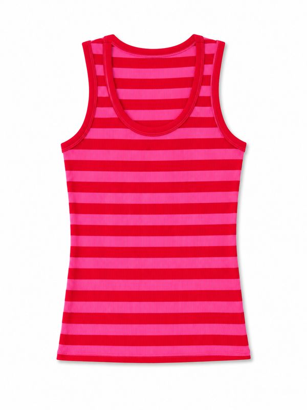 Nameless top streep rose/koraal Te520