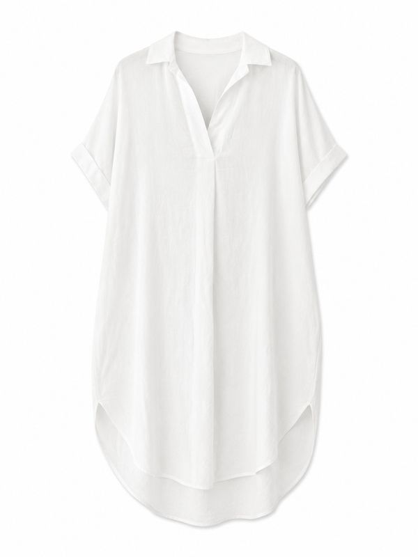 Nameless jurk met kraag white 24130-1