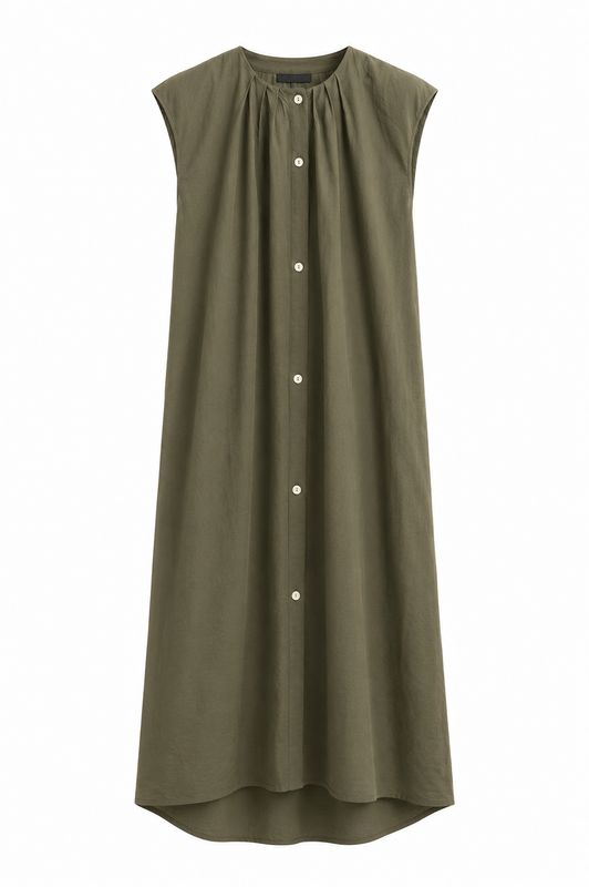 Basements Jurk Knoopjes Army A8902