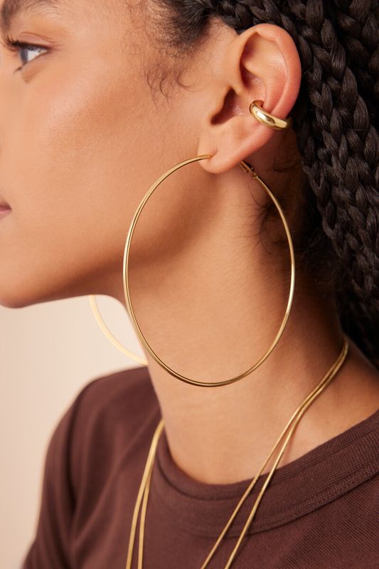 My Jewellery Earring basic hoop XL 9cm Gold MJ16620